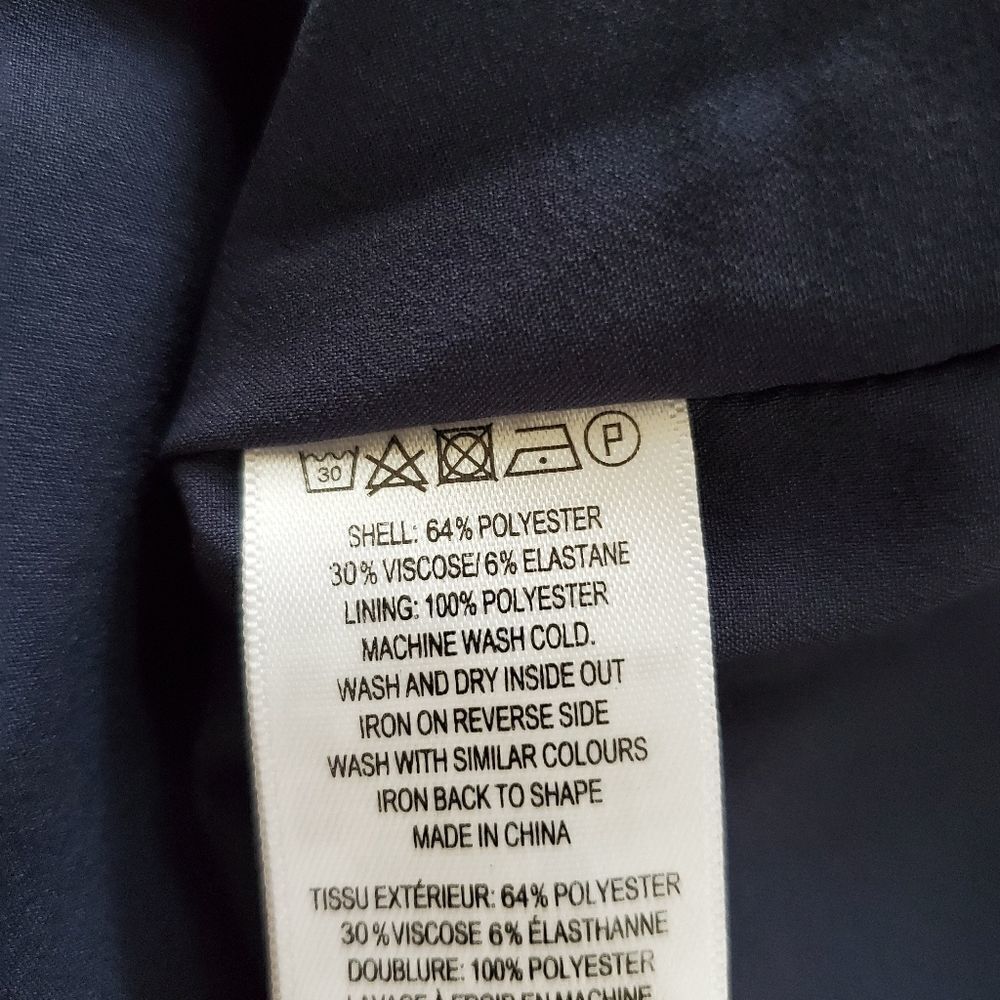 French Connection Navy Shift Dress Sz2 - Picture 10 of 10